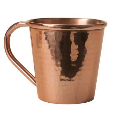 Solid Copper Mule Mug, Copper Handle, 18 oz