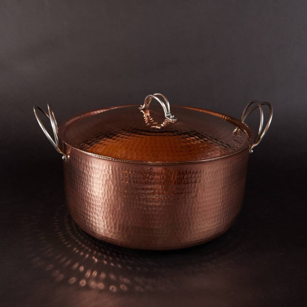 Copper Sauce Pot, 2.5 quart with lid - wholesale-sertodo