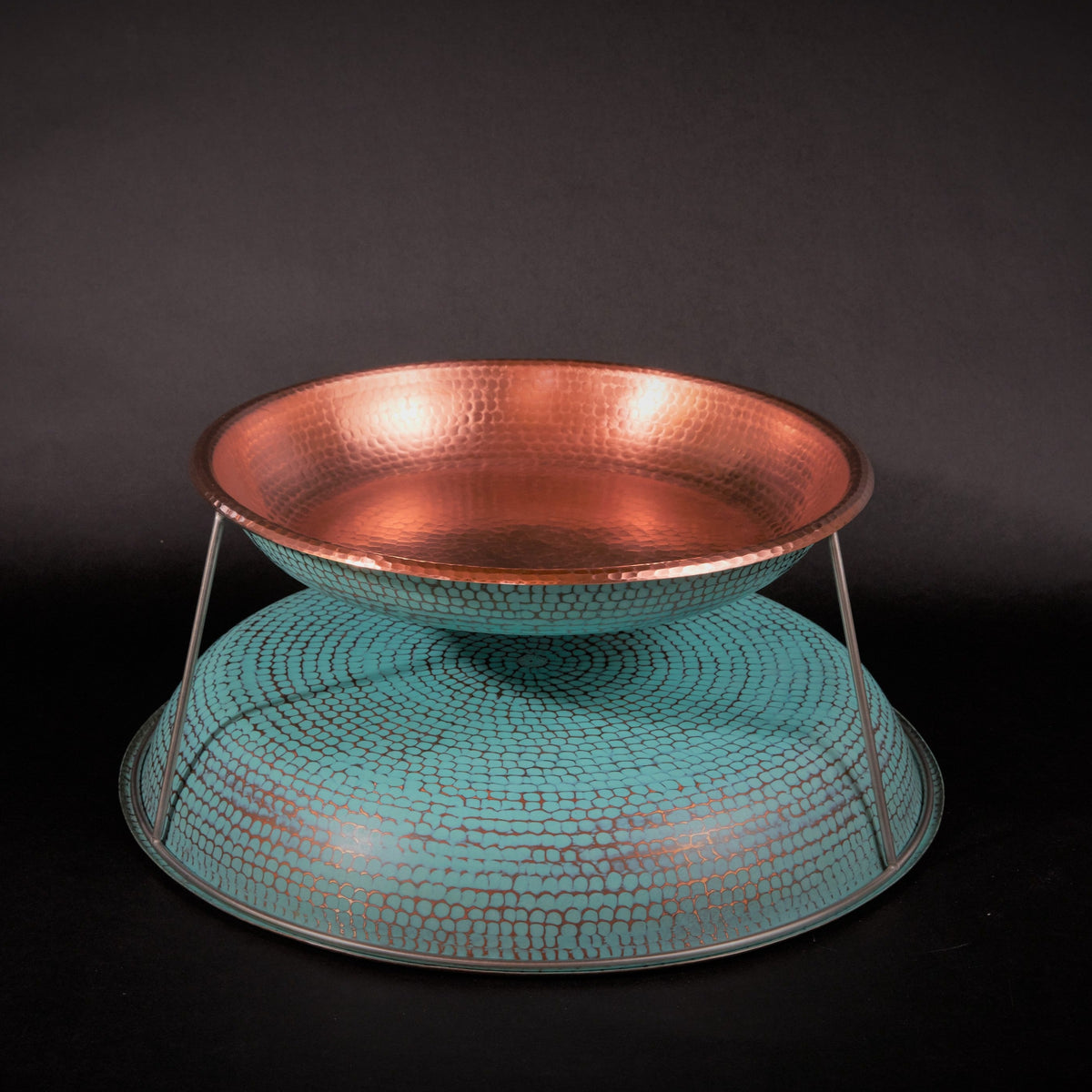 The Copper Verdigris Oyster Tray