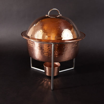 Copper Round Dome Chafer